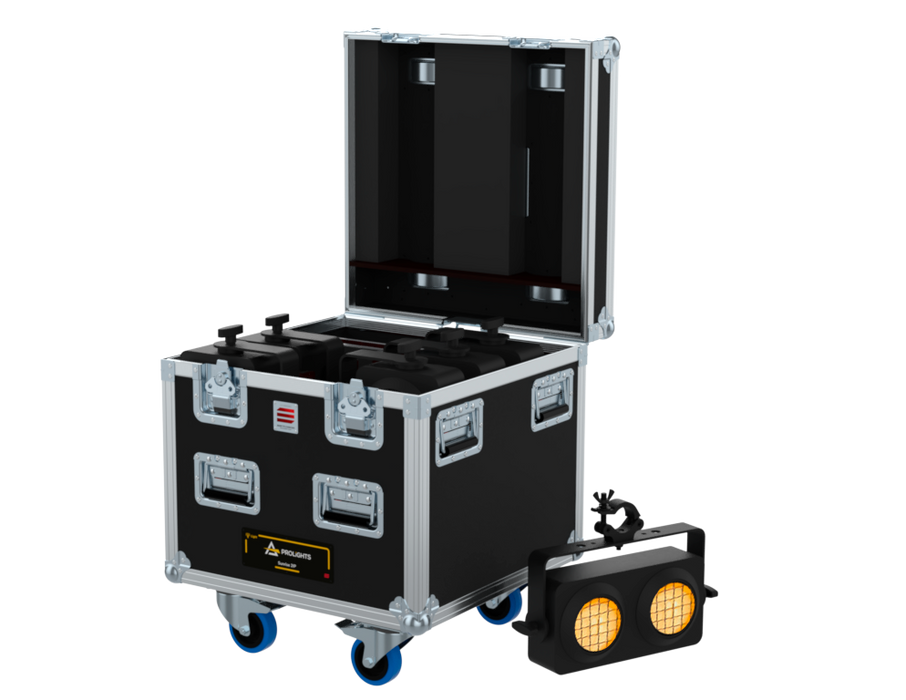 Santosom Blinder Flight case PRO, 6x Prolights Sunrise 2IP (clamps on)