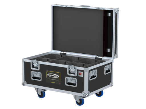 SANTOSOM Flight case PRO1, 6x Showtec Spectral M3000 Zoom Q4 MKII