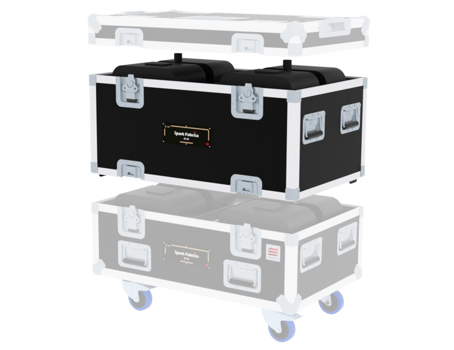 SANTOSOM Flight case Extensão, 2x Spark Fabrica SF-Z5