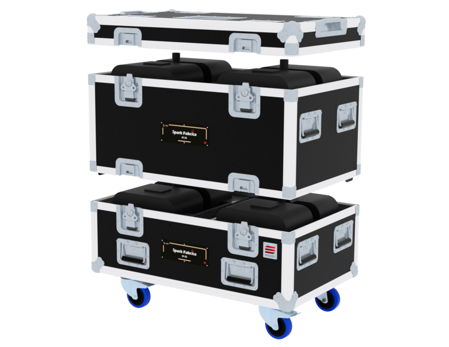 SANTOSOM Flight case Extensão, 2x Spark Fabrica SF-Z5