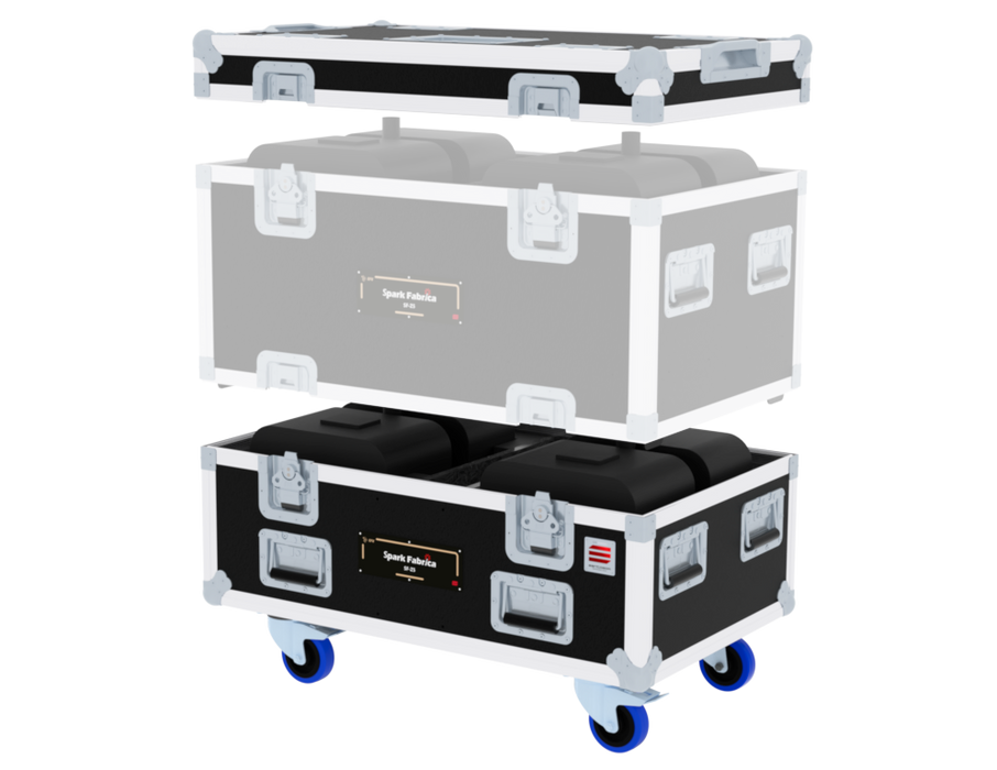 SANTOSOM Flight case PRO, 2x Spark Fabrica SF-Z5