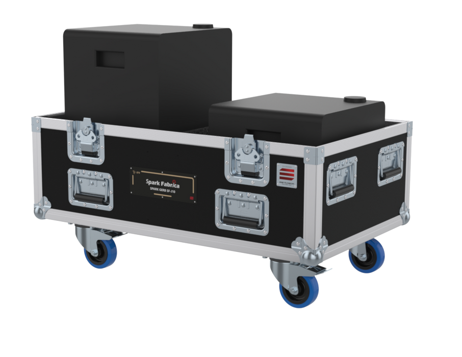 SANTOSOM Flight case PRO, 2x Spark Fabrica SF 10 (gerb)