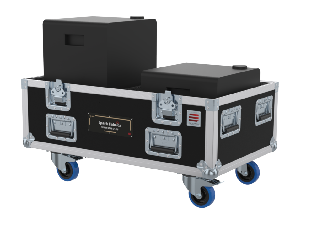 SANTOSOM Flight case PRO, 2x Spark Fabrica SF 10 (gerb)