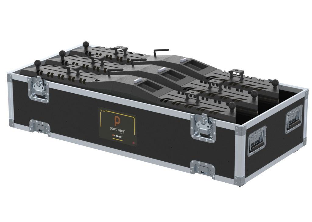 Santosom Blind Flight case PRO-1S Extension, 3x Portman S-TRIBE