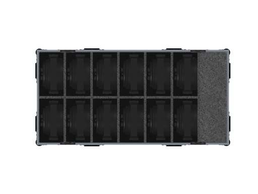 SANTOSOM Flight case PRO-AS Extension, 12x Weywin Mini SUN-7