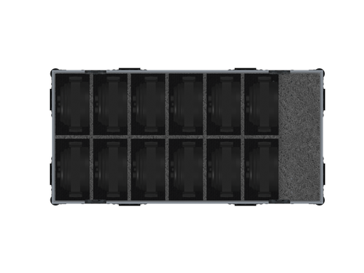 SANTOSOM Flight case PRO-AS Extension, 12x Weywin Mini SUN-7