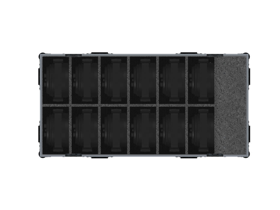 SANTOSOM Flight case PRO-AS, 12x Weywin Mini SUN-7