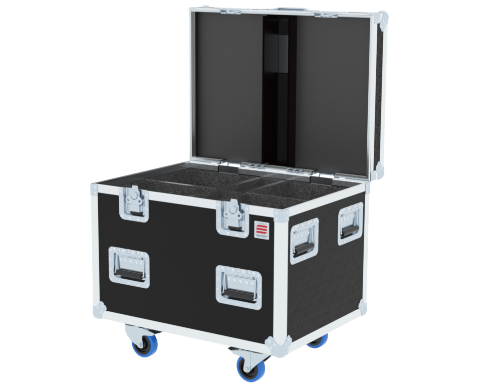 Santosom Flight case PRO-3, 6x Spot (315x270x520 &#8599;415 UID)