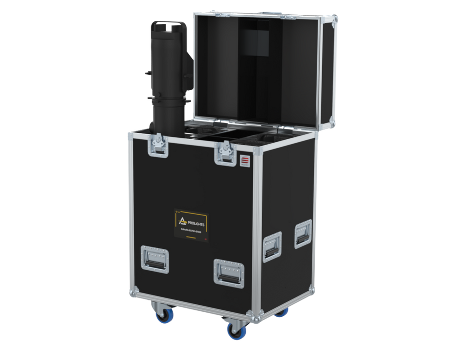 SANTOSOM Projector Flight case PRO,4xProlights EclProfile ECLFW+Z1530 ClampsON