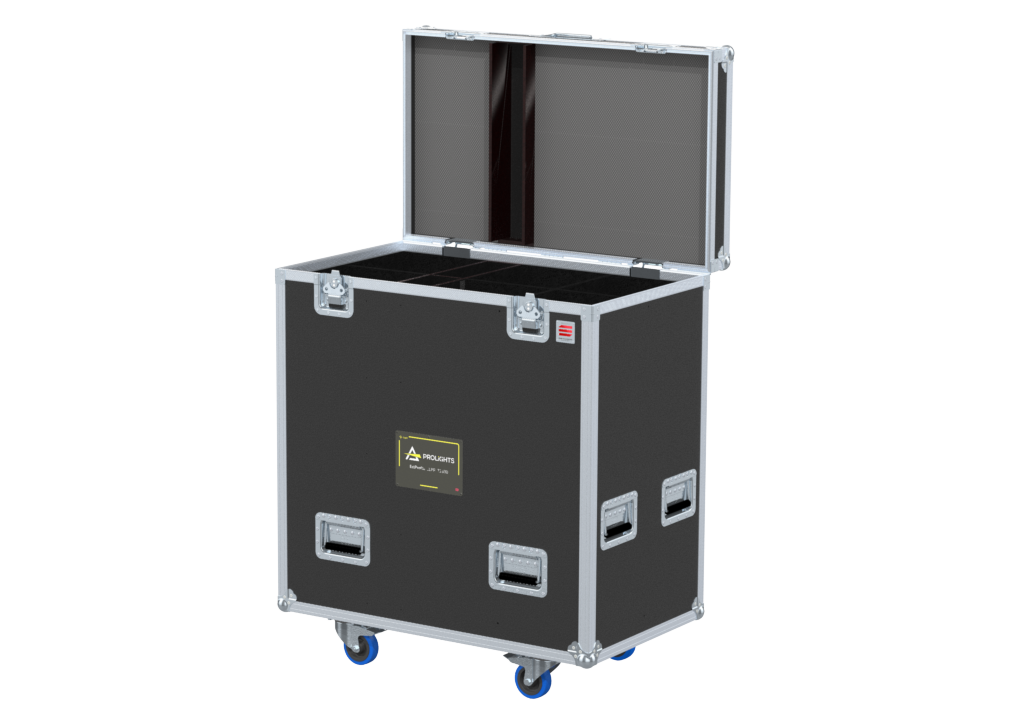 Santosom Projector Flight case PRO, 6x Prolights EclProfile ECLFW + Clamps On
