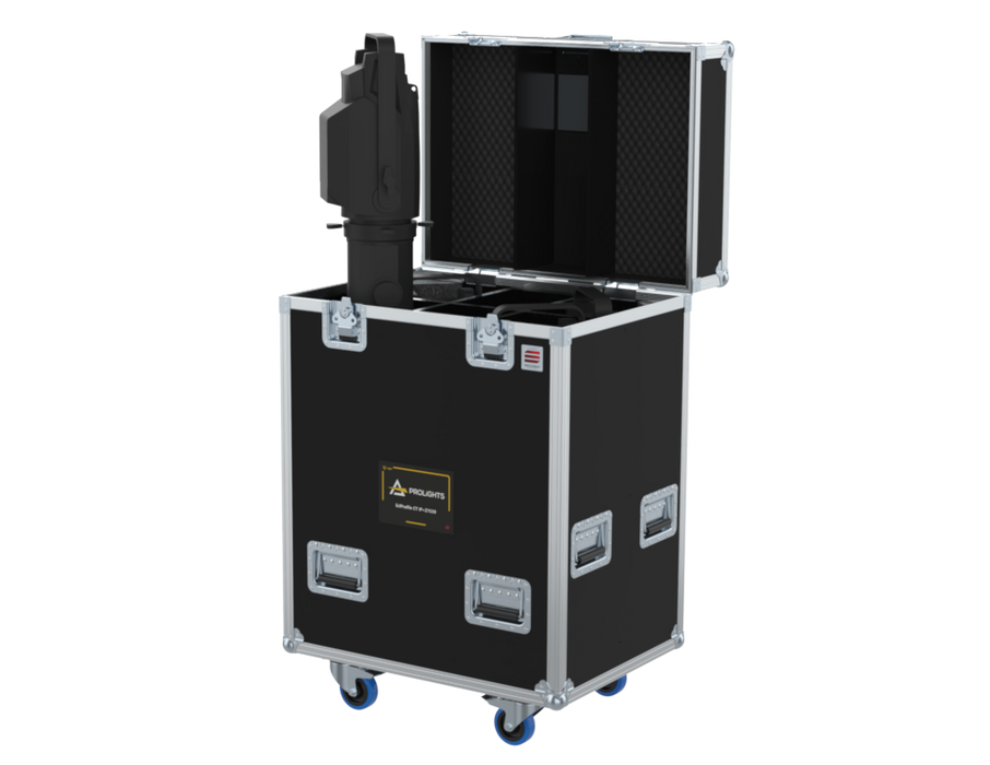 SANTOSOM Projector Flight case PRO,4xProlights EclProfile CT IP+Z1530 Clamps ON
