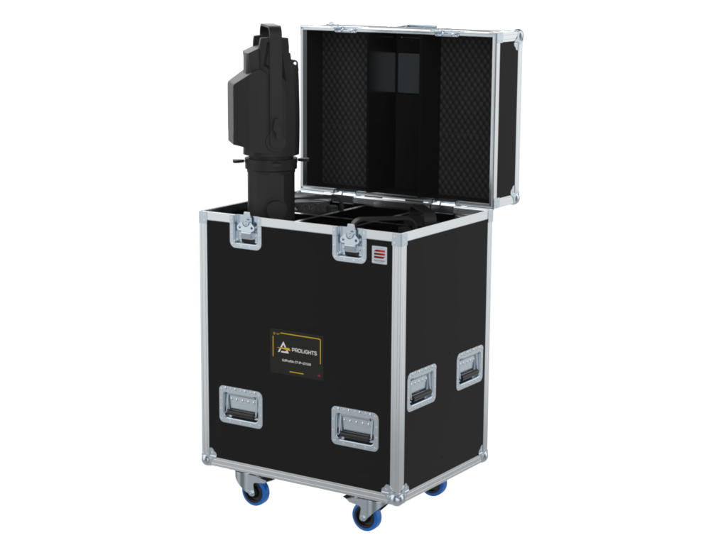 SANTOSOM Projector Flight case PRO,4xProlights EclProfile CT IP+Z1530 Clamps ON