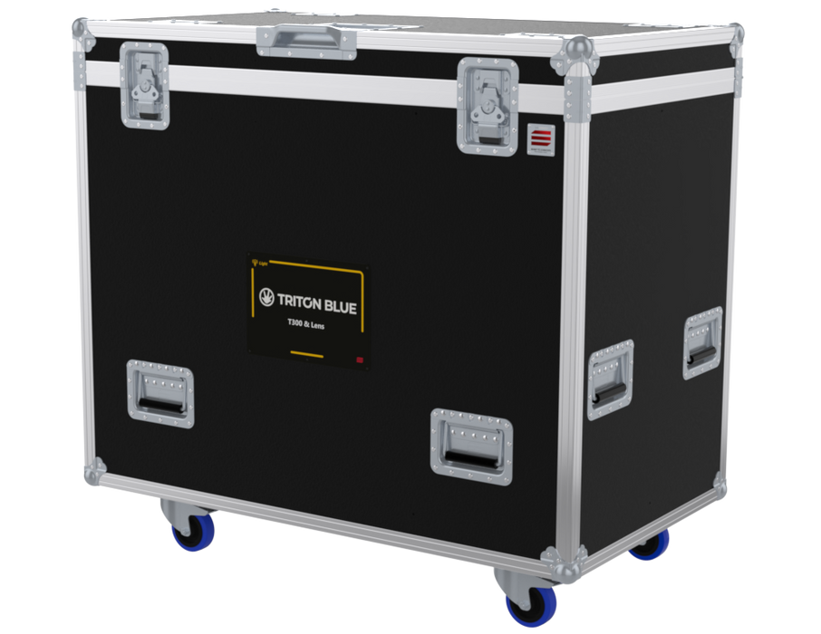 SANTOSOM Projector Flight case PRO, 6x Triton Blue T300 w/ lens