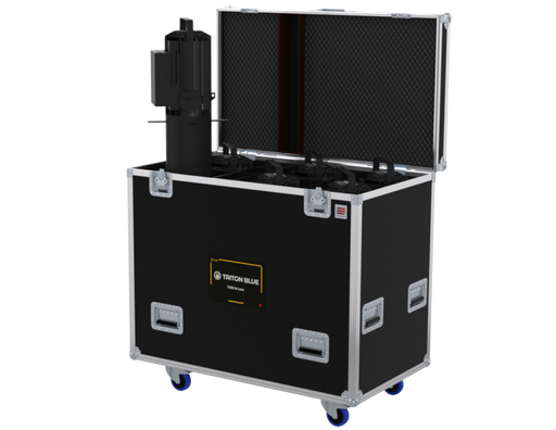 SANTOSOM Projector Flight case PRO, 6x Triton Blue T300 w/ lens