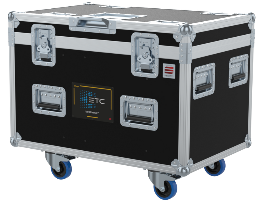 Santosom Projector Flight case PRO-4, 4x ETC fos/4 Fresnel 7 (clamps on 110)