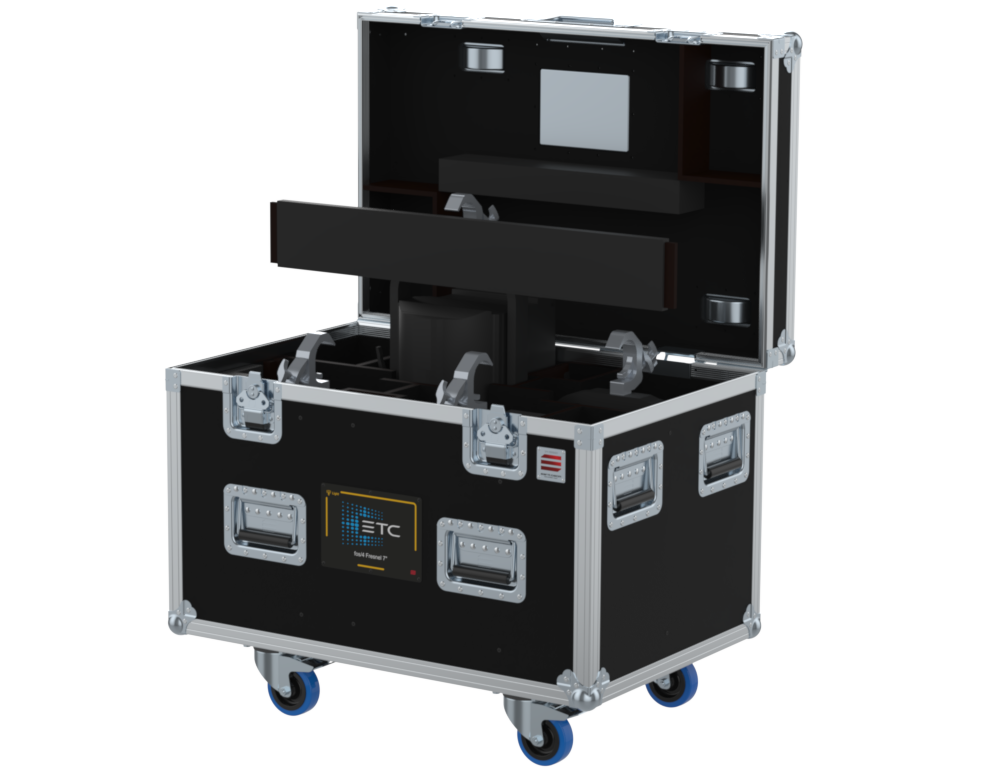 Santosom Projector Flight case PRO-4, 4x ETC fos/4 Fresnel 7 (clamps on 110)