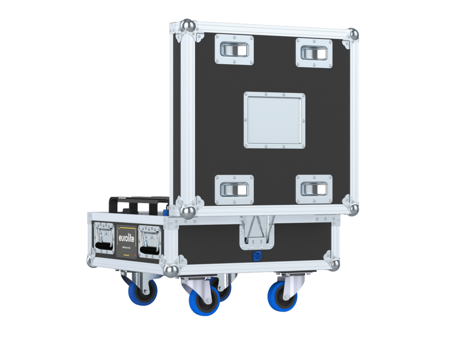 SANTOSOM Flight case PRO, 6x Eurolite AKKU Bar-6 QCL (with charger)