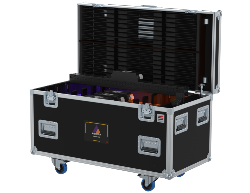 SANTOSOM Flight case PRO, 8x Astera Pixel Bar AX2 1000