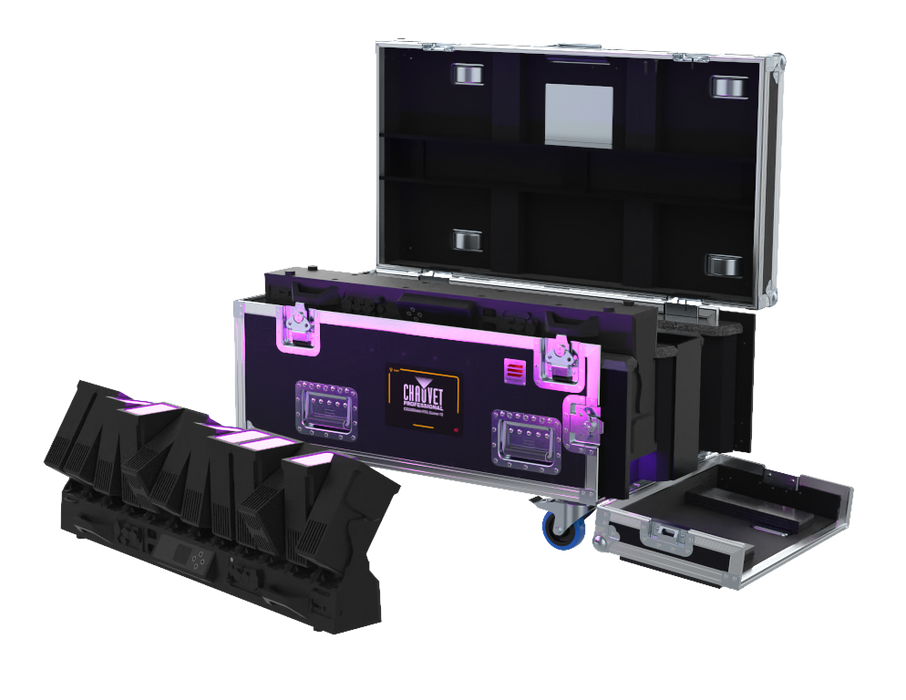 SANTOSOM LINEAR BAR Flight case PRO, 2x Cameo Otos LC12