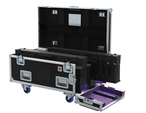 SANTOSOM LINEAR BAR Flight case PRO, 2x Cameo Otos LC12