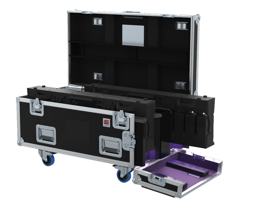 SANTOSOM LINEAR BAR Flight case PRO, 2x Cameo Otos LC12