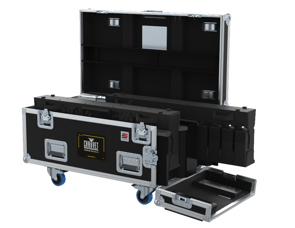 SANTOSOM LINEAR BAR Flight case PRO, 2x Cameo Otos LC12