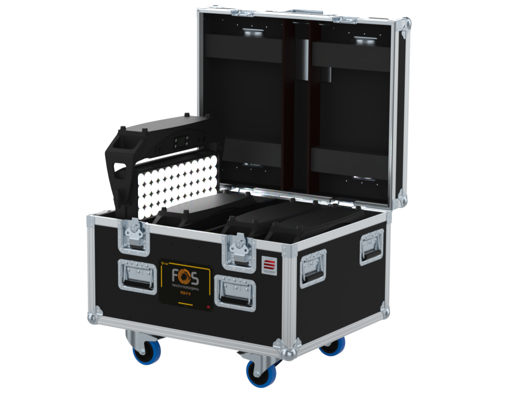 Santosom Projector Flight case PRO, 4x FOS F9