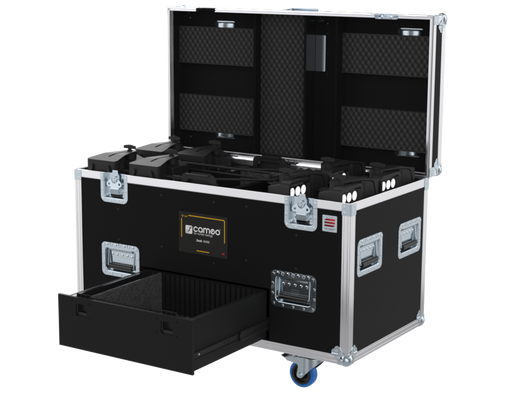 Santosom Projector Flight case, 8x Cameo Zenit W300/B200 (377x140x256)