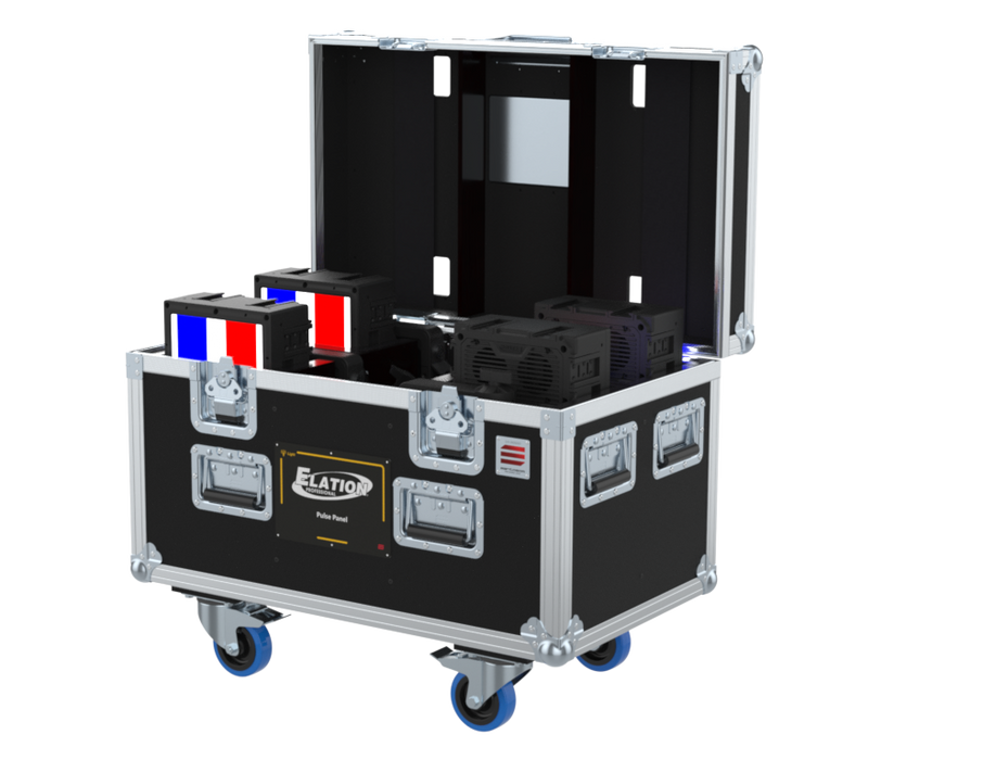 Santosom Projector Flight case PRO, 4x Elation Pulse Panel