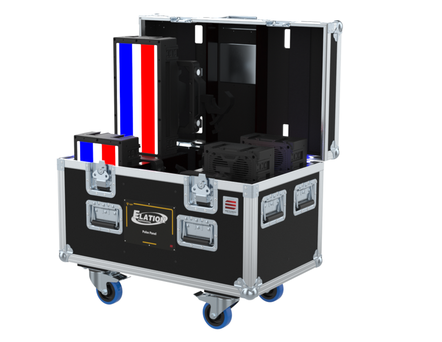 Santosom Projector Flight case PRO, 4x Elation Pulse Panel