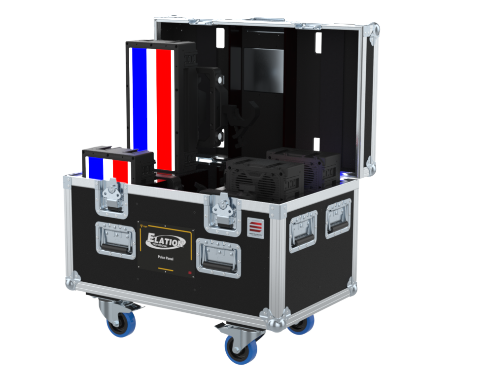 Santosom Projector Flight case PRO, 4x Elation Pulse Panel
