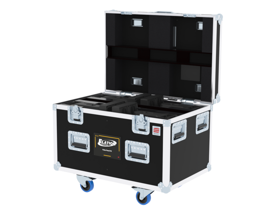 SANTOSOM Flight case PRO-W, 4x Elation Pulse Panel FX