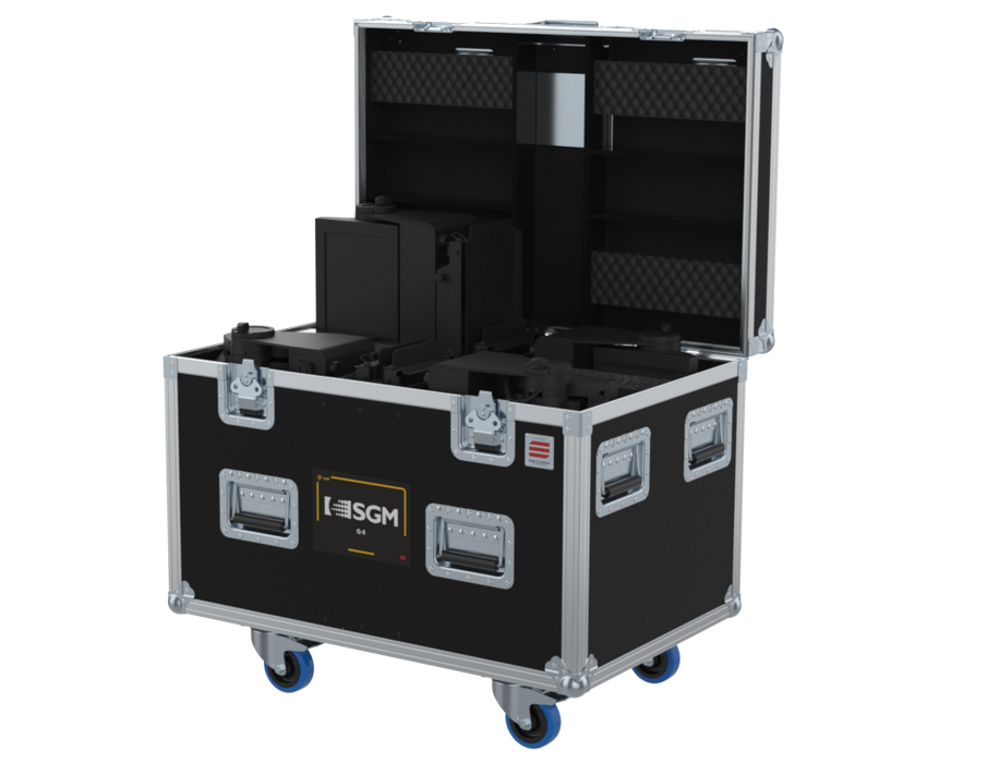 SANTOSOM LED WASH Flight case PRO-W, 4x SGM Q8