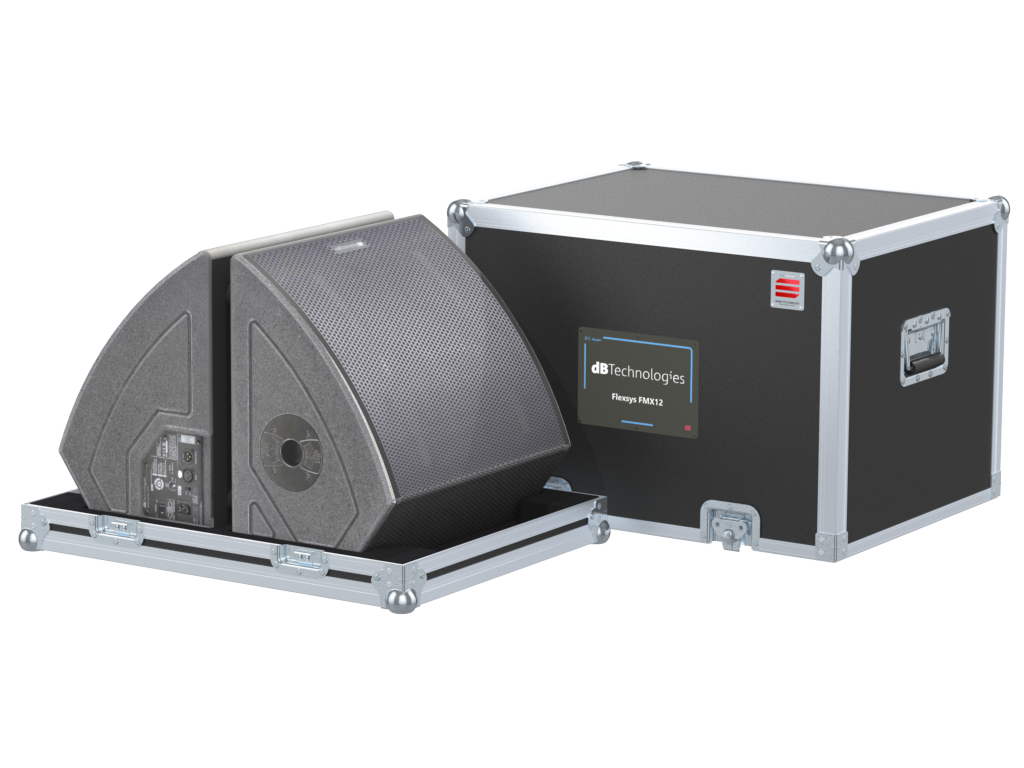 Santosom Monitor Flight case, 2x DB Technologies Flexsys FMX12