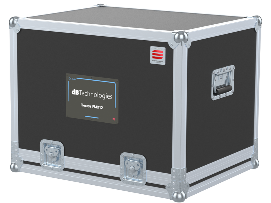 Santosom Monitor Flight case, 2x DB Technologies Flexsys FMX12