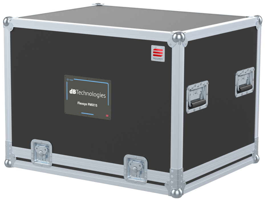 Santosom Monitor Flight case, 2x DB Technologies Flexsys FMX15