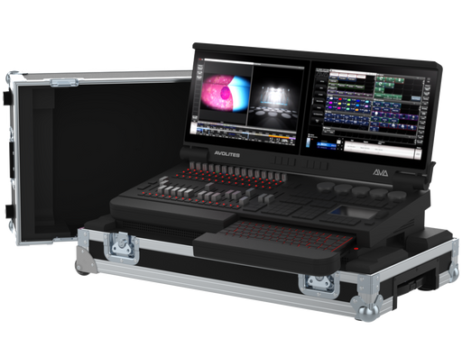 Santosom Lighting controller Flight case STD-2, AVOLITES D7-215