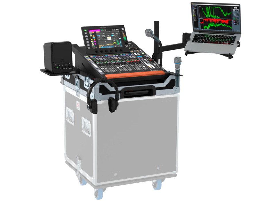 SANTOSOM Flight case, Behringer Wing compact (carretilla y apilable)