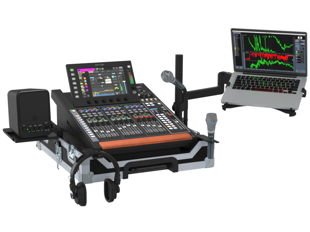 SANTOSOM Flight case, Behringer Wing compact (carretilla y apilable)