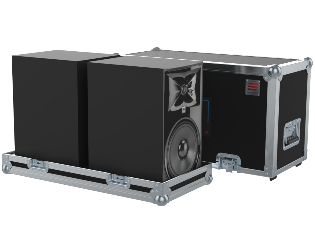 SANTOSOM Flight Case, 2x JBL LSR 308P MKII