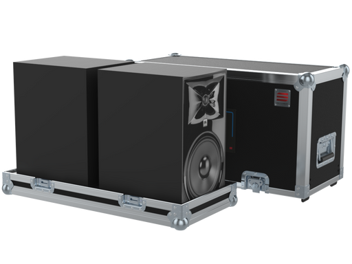 SANTOSOM Flight Case, 2x JBL LSR 308P MKII