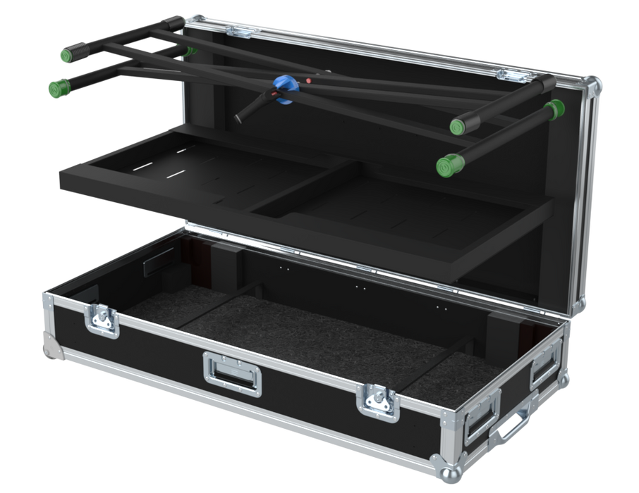 SANTOSOM STANDS Flight Case, Keyboard stand and desk (GRAVITY KSX 2 RD)