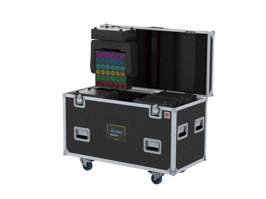 Santosom Moving Head Flight case PRO, 4x Acme Solaris