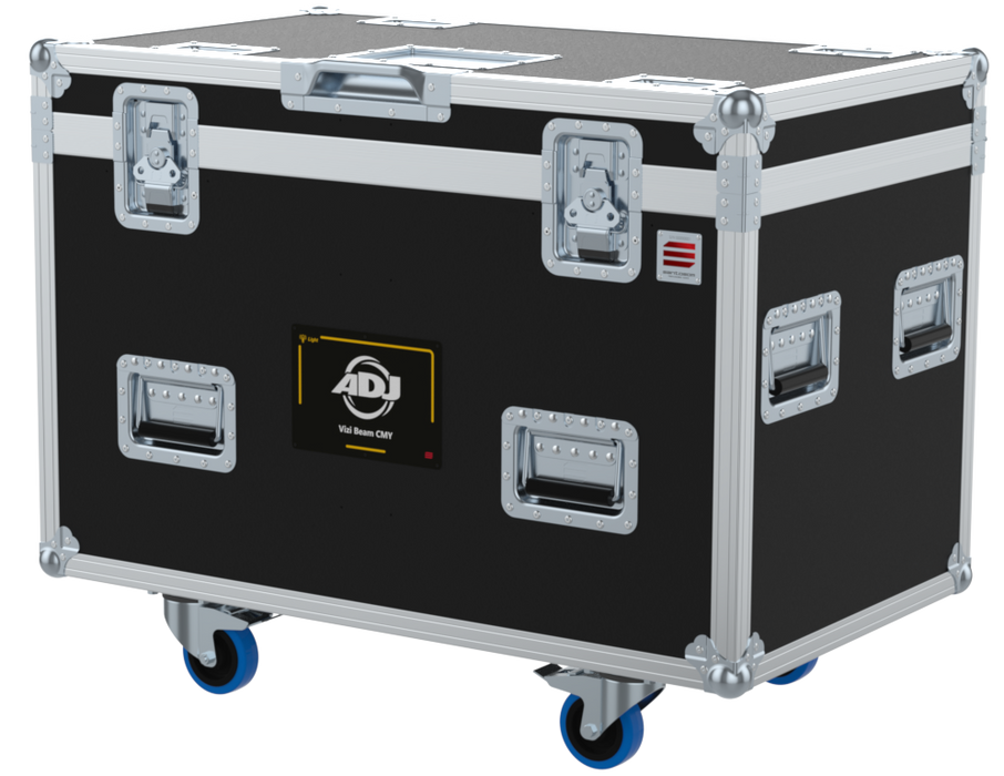 SANTOSOM Moving Head Flight Case PRO, 4x ADJ Vizi Beam CMY