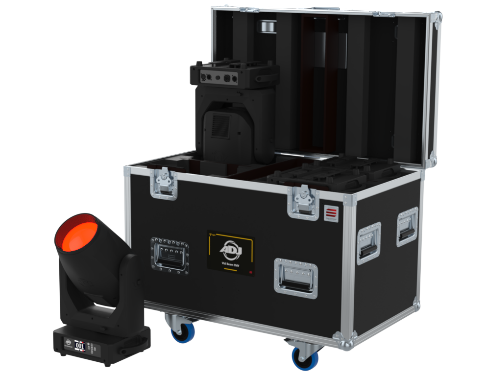 SANTOSOM Moving Head Flight Case PRO, 4x ADJ Vizi Beam CMY