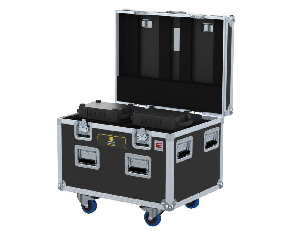 SANTOSOM Flight case PRO, 2x Ayrton Levante/Diablo