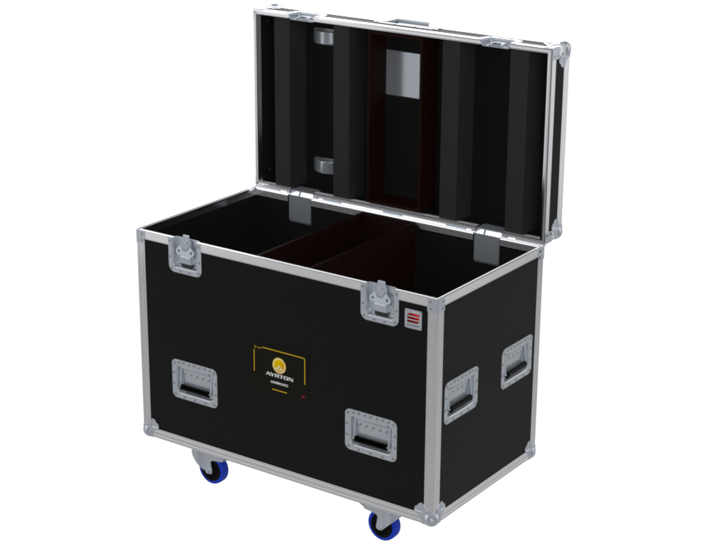 SANTOSOM Flight case PRO, 4x Ayrton Levante/Diablo (no foam shell)