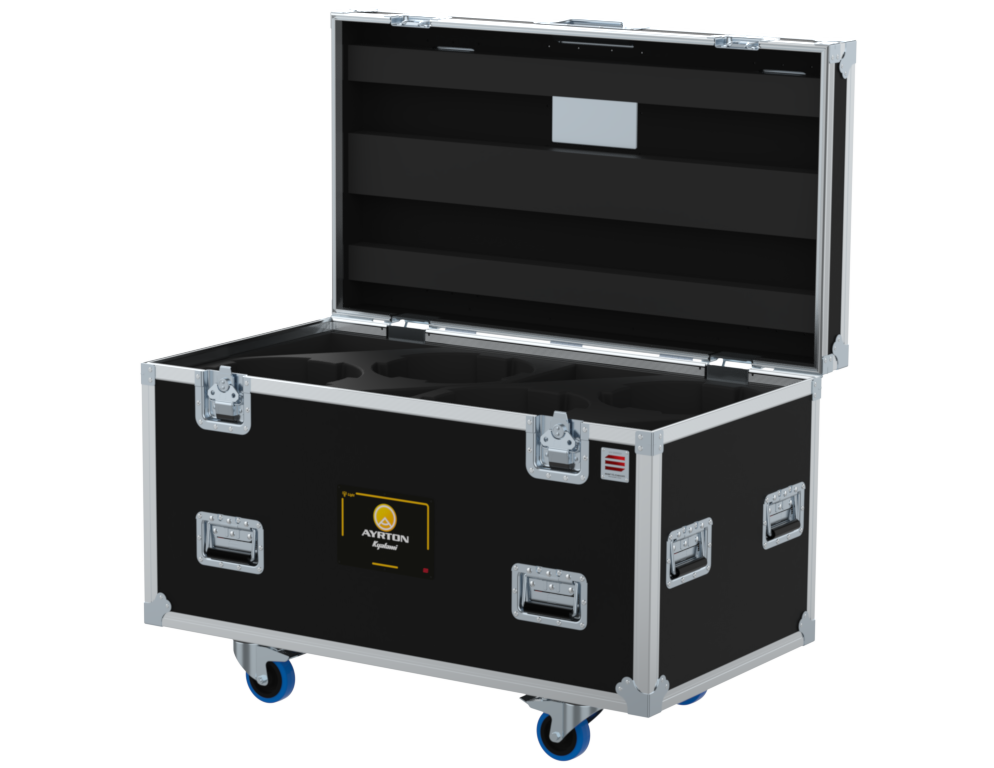 Santosom Moving Head Flight case PRO, 4x Ayrton Kyalami (No foam Shell)