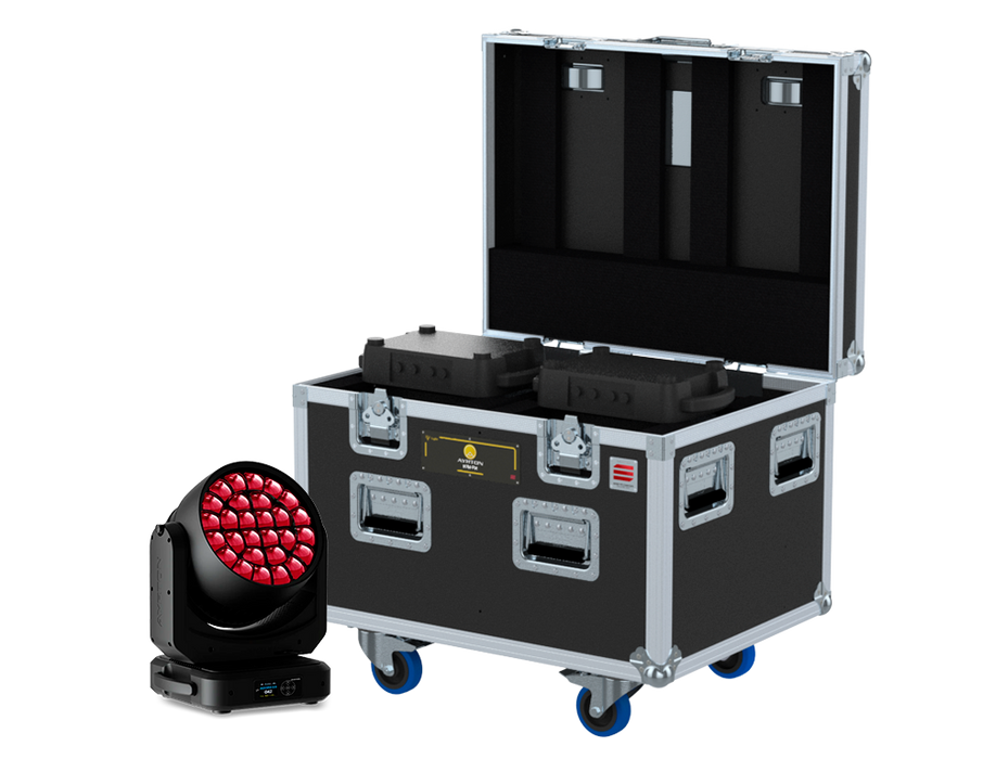 SANTOSOM Flight Case, 2x Ayrton Nando 1202 WASH + Acess