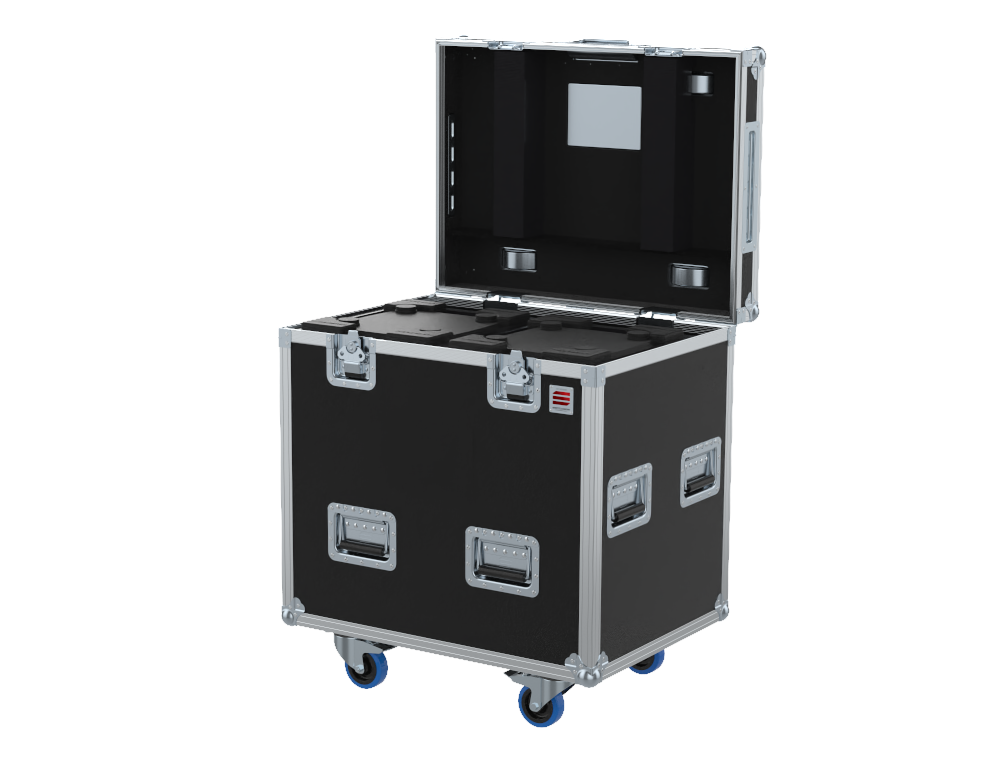 SANTOSOM Flight Case, 2x Ayrton Rawbeam 350 + Acess (no foam, DVCS)